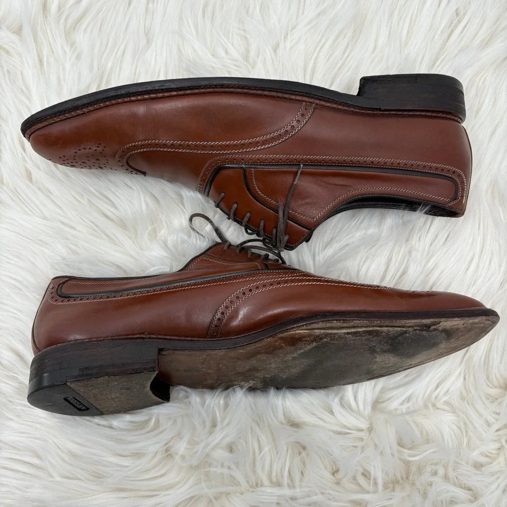 A. Testoni Black Label Oxfords Brogues U.S. Size 10 Made‎ In Italy